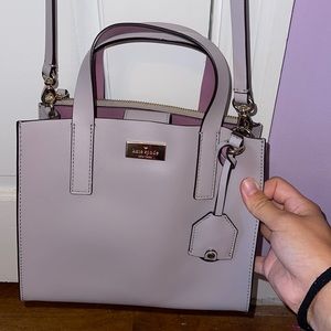 Kate Spade Mini Tote Crossbody Bag in Lilac